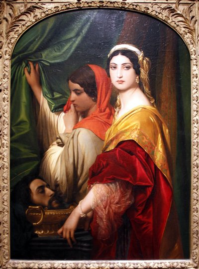 バプテストの聖ヨハネの頭を持つヘロデヤ-ポール・ドラローシュ 作： Paul Delaroche