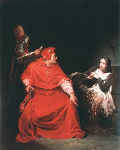 刑務所でのジャンヌダルク、1825年 作： Paul Delaroche