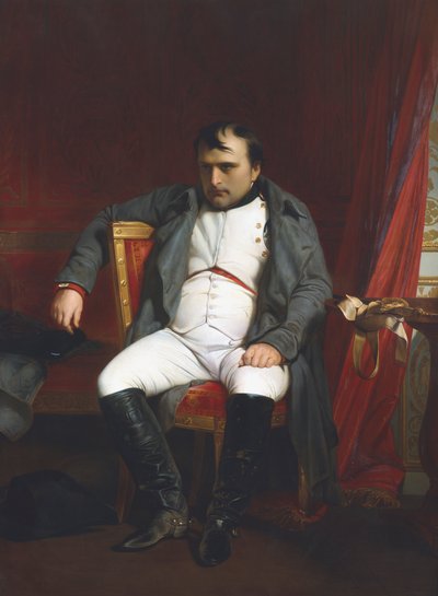 最初の退位中のフォンテーヌブローでのナポレオン-1814年3月31日、1845 作： Paul Delaroche