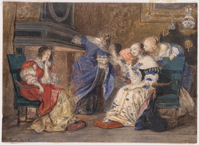 インテリアの女性 作： Paul Delaroche