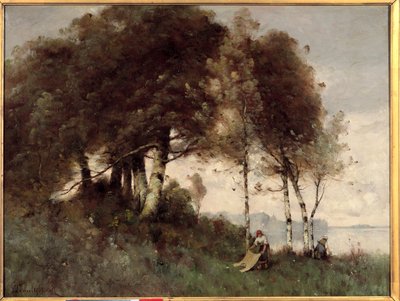 ポール・デジール・トルイユベール（1829-1900）の「Les washeuses」 19世紀 作： Paul Desire Trouillebert