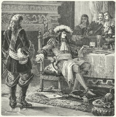 プリンス・オブ・ウェールズ誕生の知らせを受けるオレンジ公国ウィリアム 作： Paul Dominique Philippoteaux