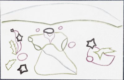 聖者と星 (デッサン) 作： Paul Eluard