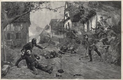 1870年から1871年にかけての戦争 - 8月6日、Woerthの戦い（またはFroeschwiller Woerthの戦い、Froeschwiller-Woerth）にて。 作： ポール・エミール・ブティニー