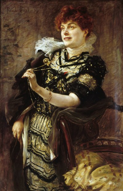 Daniel Lesueur 1860-1921 の肖像、1896 年頃。 作： Paul Emile Chabas