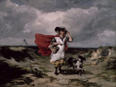 ヒースを越える、風の強い日、1836 作： Paul Falconer Poole