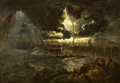 ポンペイの破壊、1835年頃（キャンバスに油彩） 作： Paul Falconer Poole