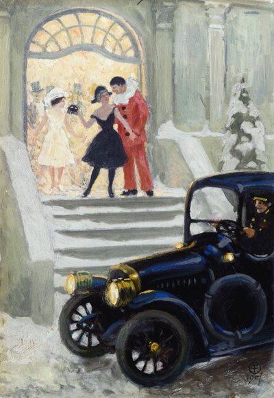 ボールの後、1917 作： Paul Fischer