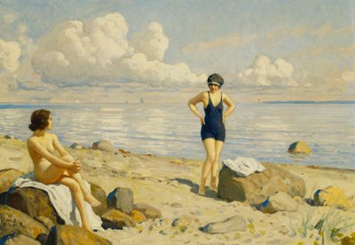 ビーチで 作： Paul Fischer