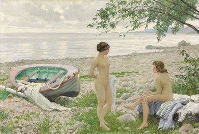 ビーチで 作： Paul Fischer