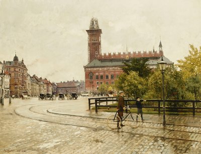 Raadhuspladsen、コペンハーゲン、1893 作： Paul Fischer