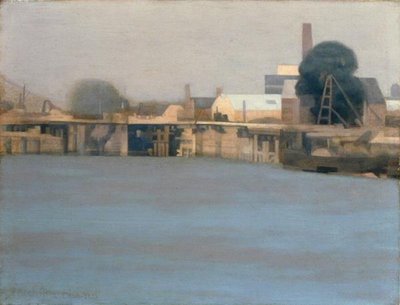 Shrewsbury Docks（油彩・キャンバス） 作： Paul Fordyce Maitland