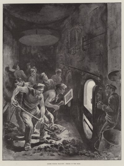 強制ドラフトの下で、ホールドの英雄 作： Paul Frenzeny