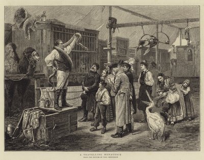 旅する動物園 作： Paul Friedrich Meyerheim