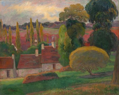 ブルターニュの農場、1894年頃 作： Paul Gauguin