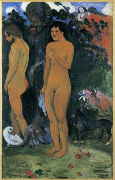アダムとイヴ」（Adam et Eve） - ポール・ユージン・アンリ・ゴーギャン（1848-1903）。油彩・キャンバス 作： Paul Gauguin