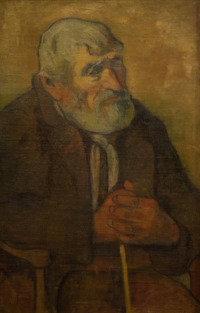棒を持つ老人 作： Paul Gauguin