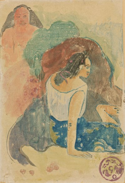 アレアレアのヴァルアイノ 悪魔の言葉 [直筆], 1894. 作： Paul Gauguin