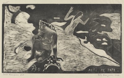 Auti te Pape (川辺の女たち) 作： Paul Gauguin