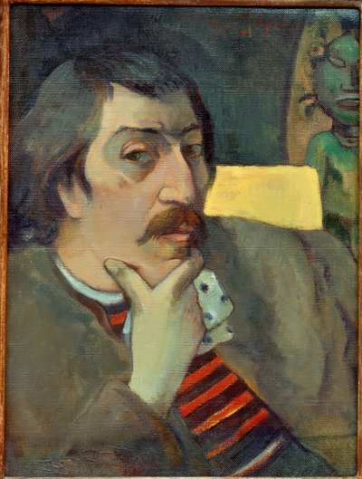 アイドルとの自画像 作： Paul Gauguin