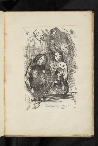 ビフォー・アフター - キリスト降誕の断片 作： Paul Gauguin