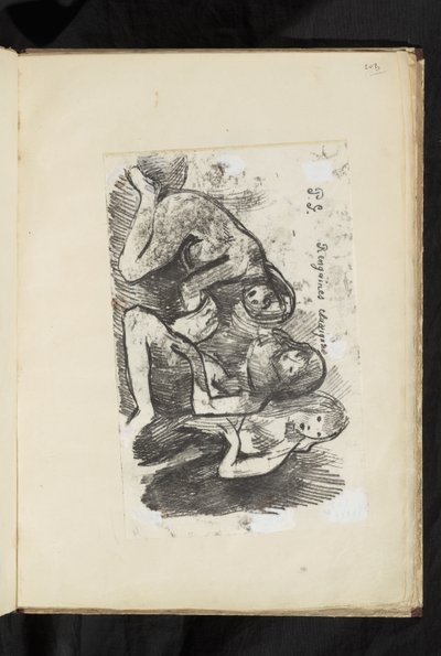 ビフォー・アフター - キリスト降誕の断片 作： Paul Gauguin
