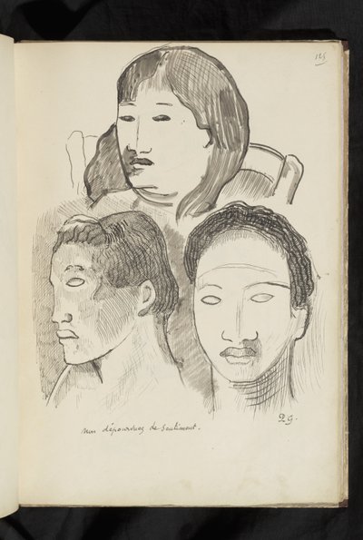 ビフォーアフター-「気持ちがないわけではない」ドローイング 作： Paul Gauguin