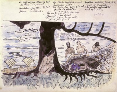 入浴者 作： Paul Gauguin