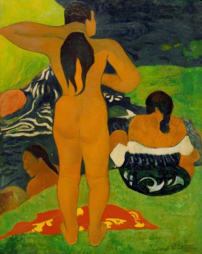 タヒチの女性の入浴 作： Paul Gauguin