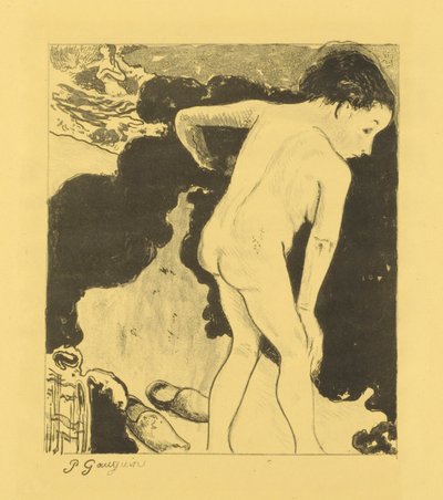ブルターニュの海水浴客 作： Paul Gauguin