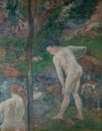 ブルターニュの海水浴客 2 人の海水浴客、1887 年。 作： Paul Gauguin
