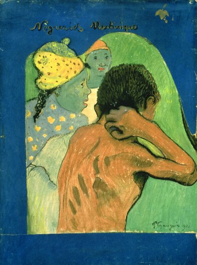 ブラック・マルティニーク、1890年 作： Paul Gauguin