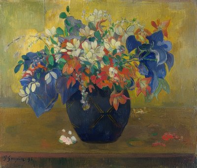 花瓶の花 1896 作： Paul Gauguin