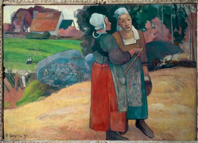 ブルトン人の農民（油彩・キャンバス 作： Paul Gauguin