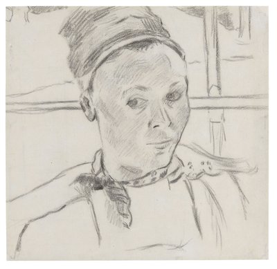 若いブルトンの女性の胸像（おそらくマリー・ラガドゥ） 作： Paul Gauguin