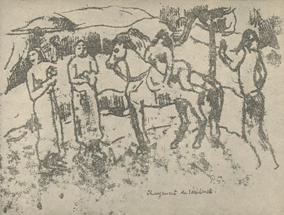 居住地の変更、1936 作： Paul Gauguin