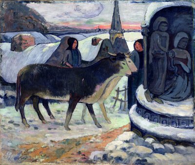 クリスマスの夜、1902～3年頃（キャンバスに油彩） 作： Paul Gauguin
