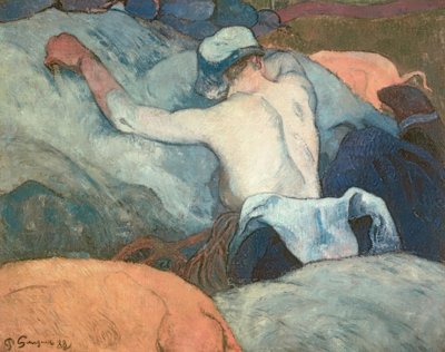 干し草で 作： Paul Gauguin