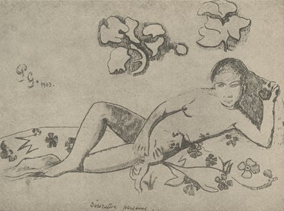 装飾図、1936。 作： Paul Gauguin