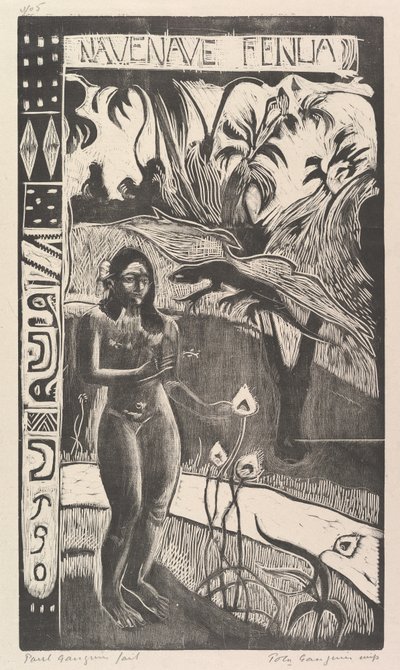 楽しい土地、1893-94。 作： Paul Gauguin