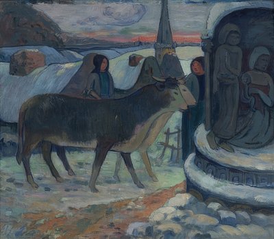 聖なる夜（牛の祝福）。 1902-03 作： Paul Gauguin