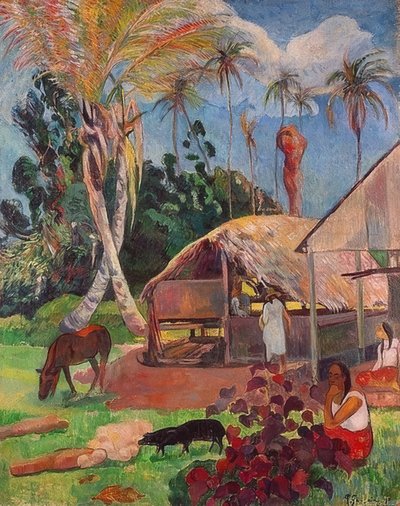 黒豚。 1891 作： Paul Gauguin