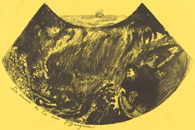 海のドラマ: 大渦への降下 Les drames de la mer, 1889. 作： Paul Gauguin