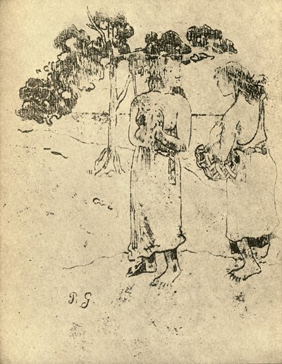 描画、1936 作： Paul Gauguin