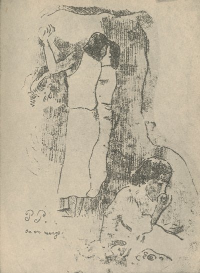 食べる、1936 作： Paul Gauguin