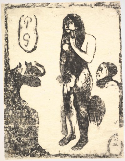 イブ、1898-99年。 作： Paul Gauguin