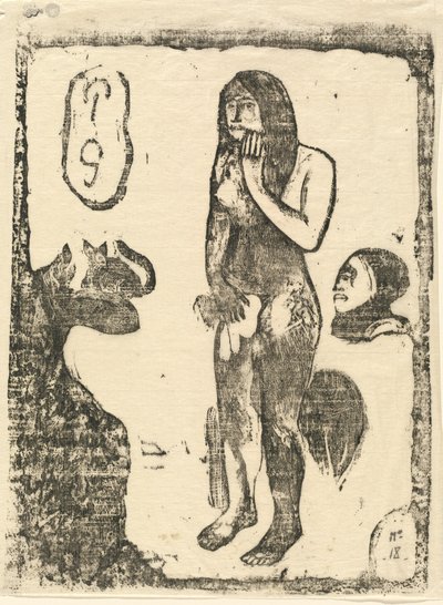 1895年以降のイブ。 作： Paul Gauguin