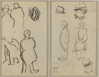 フィギュア研究; 兵士の研究 [裏面] 作： Paul Gauguin