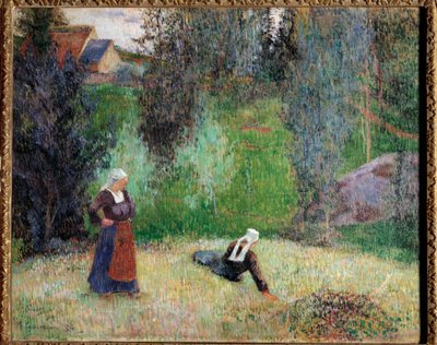 ポール・ゴーギャン（1848-1903）が描いた最初の「ブルターニュの花」の絵 作： Paul Gauguin