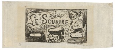 キツネ、2 人の女性の胸像、ウサギ、Le sourire の頭飾り 作： Paul Gauguin